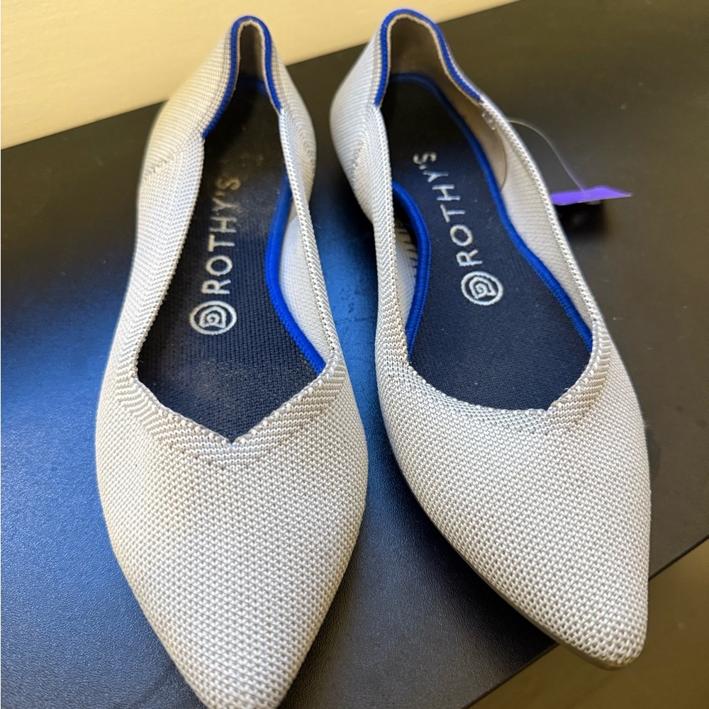 Rothy's Gray Flats Sleek Minimalist Design